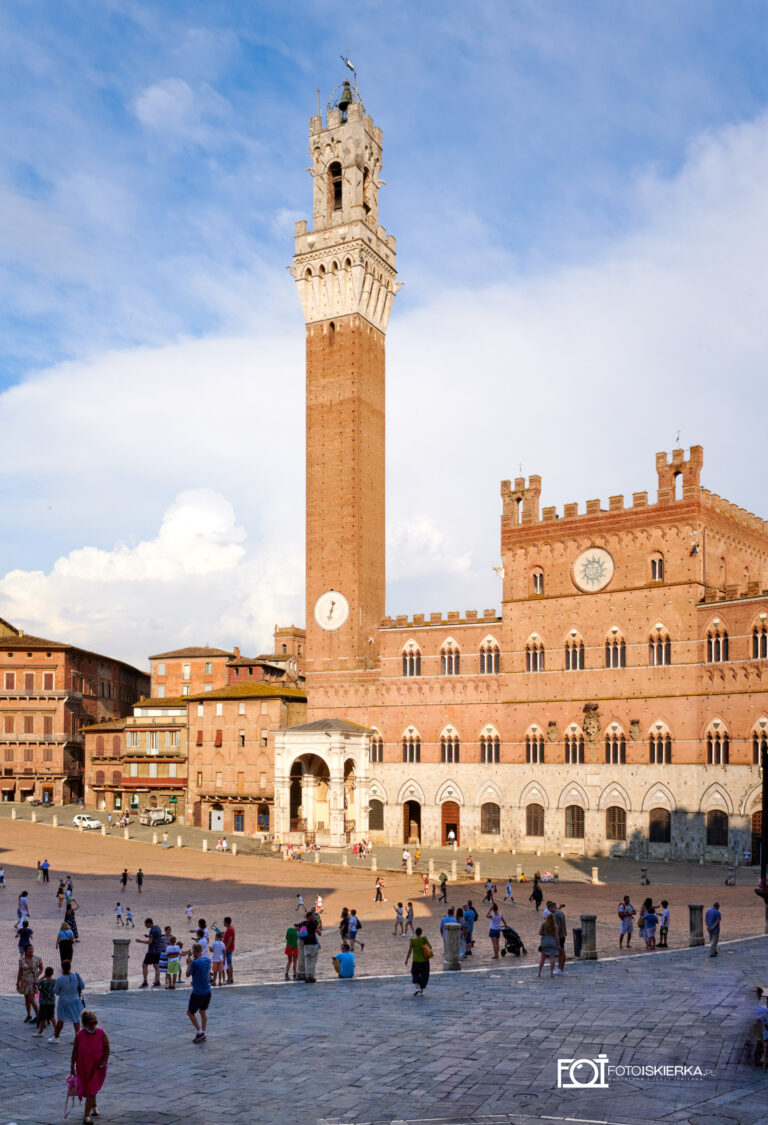 Fotoiskierka, Włochy, Italia, Toskania, Toscana, Widok na Piazza del Campo, Siena