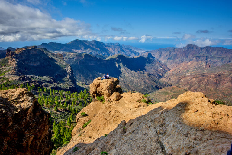 Fotoiskierka, Wyspy Kanaryjskie, Gran Canaria, Widok z Pico de las Nieves, Widok na góry wyspy