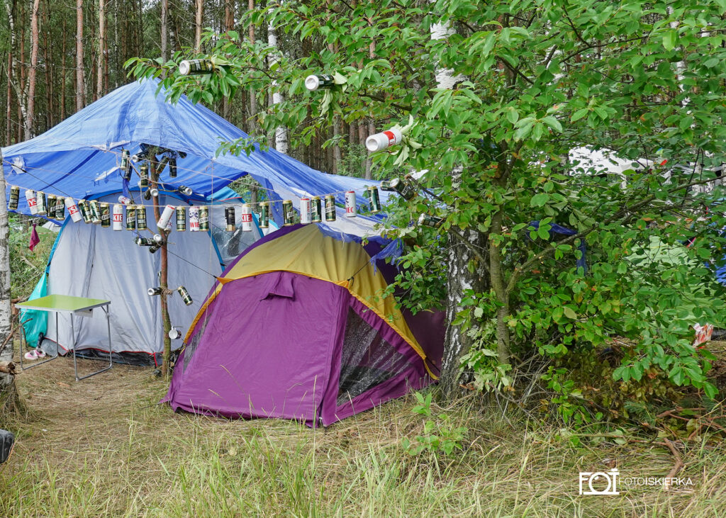 Obozowisko uczestników Poland Rock Festiwal