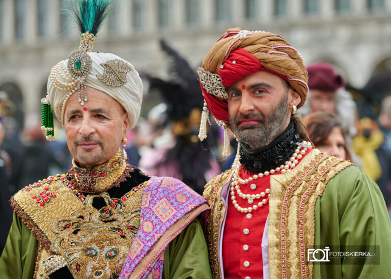 Italia Wenecja Karnawał Królowie. Italia Venice Carnival Kings