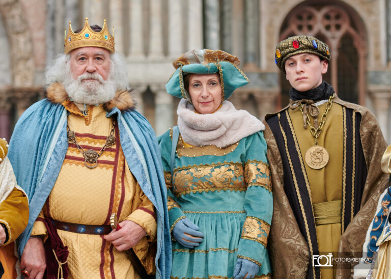 Italia Wenecja Karnawał Królowie. Italia Venice Carnival Kings