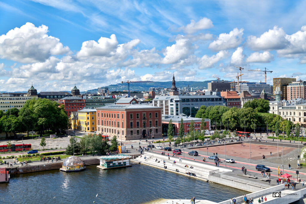 Oslo Norwegia Opera Oslofjorden