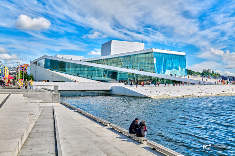 Oslo Norwegia Opera Oslofjorden