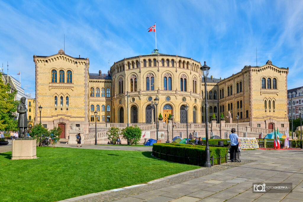 Oslo Norwegia Oslofjorden Parlament